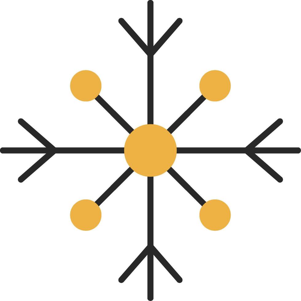 Snow Skined Filled Icon vector