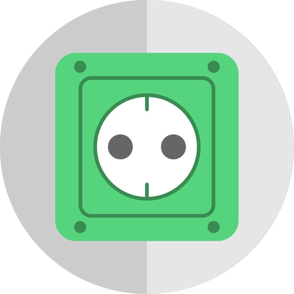 Socket Flat Scale Icon vector