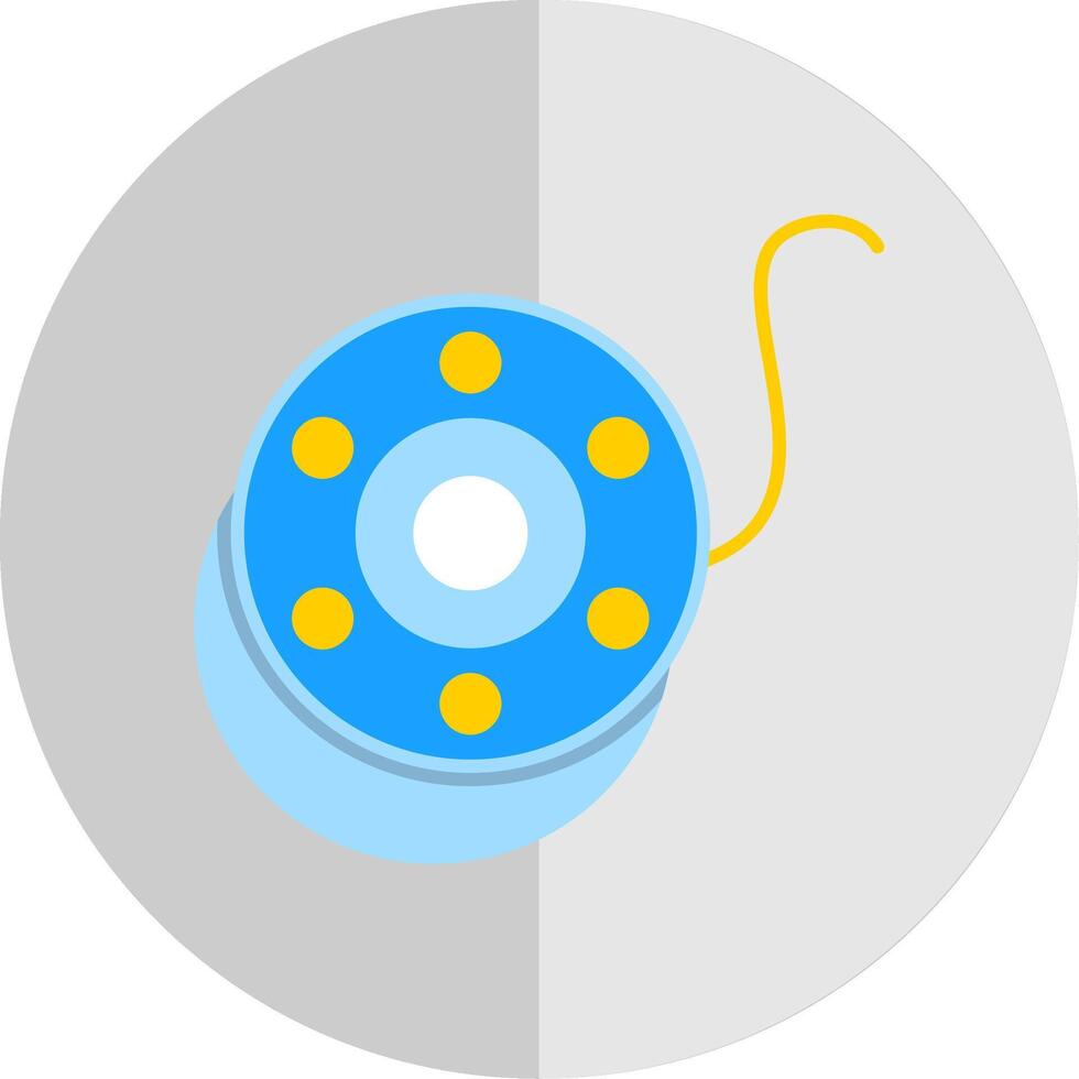 Bobbin Flat Scale Icon vector