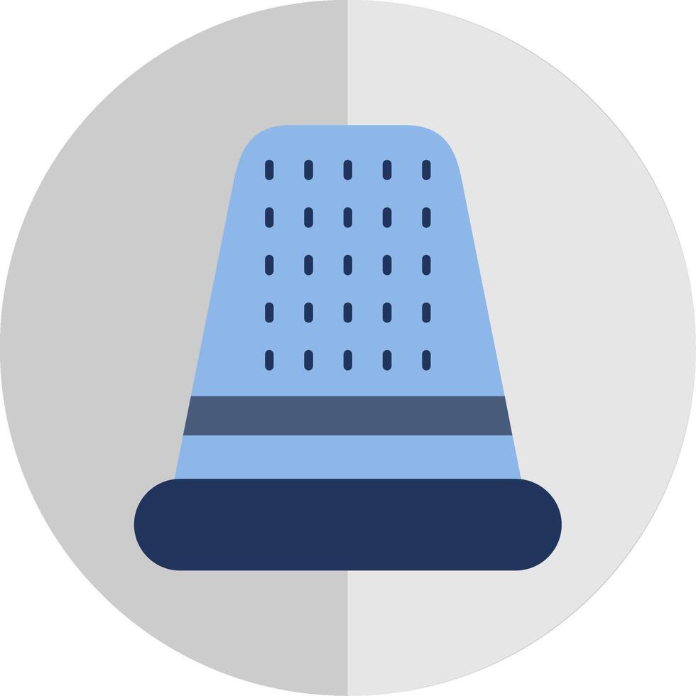 Thimble Flat Scale Icon vector