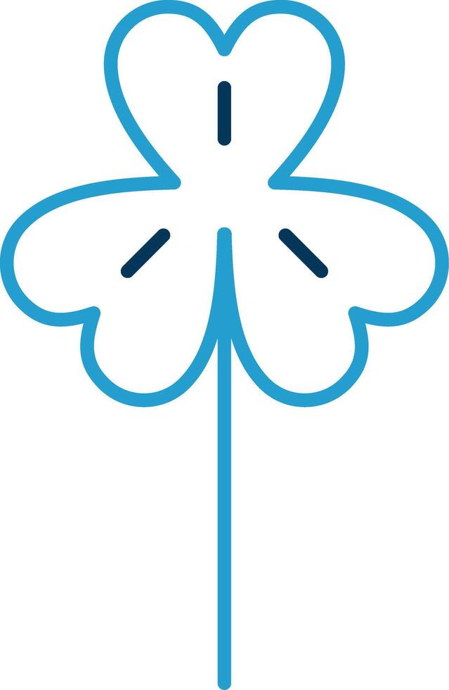 Clover Line Blue Two Color Icon 42931280 Vector Art at Vecteezy