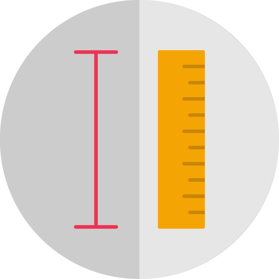 Measurement Flat Scale Icon vector