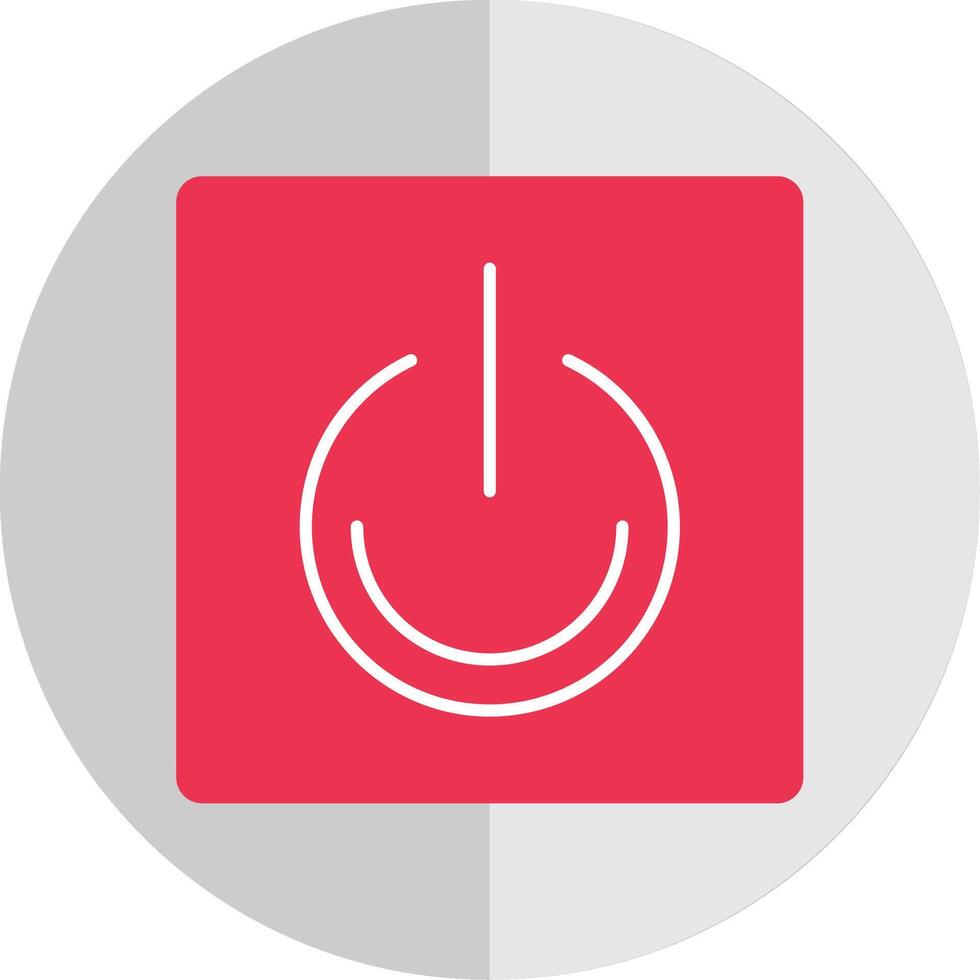 Turn On Flat Scale Icon vector