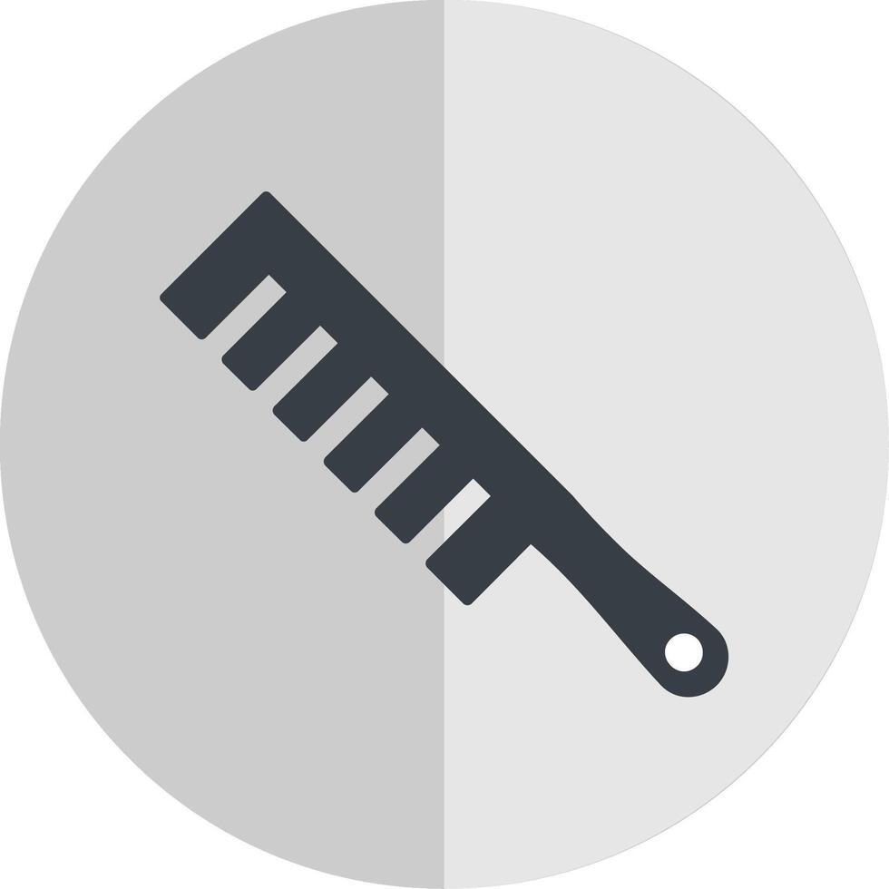 Hair Comb Flat Scale Icon vector