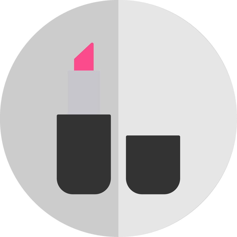 Lipstick Flat Scale Icon vector