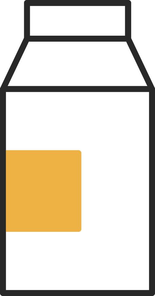 Milk Skined Filled Icon vector