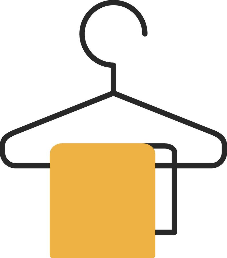 Changing Room Skined Filled Icon vector