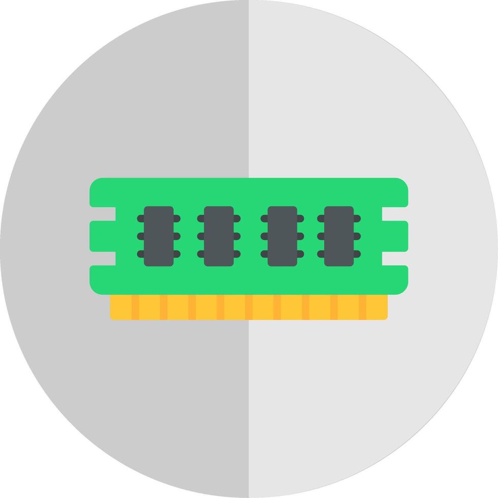 Ram Flat Scale Icon vector
