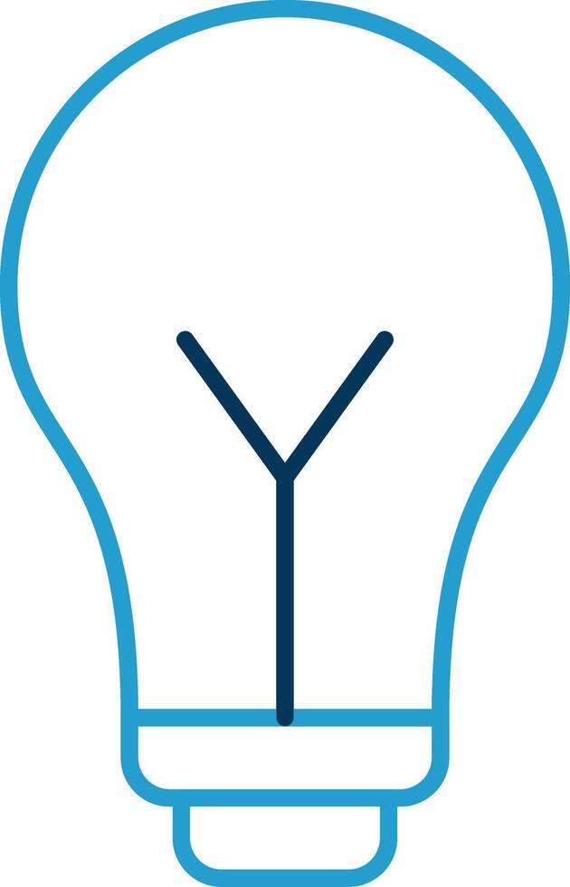Idea Line Blue Two Color Icon vector
