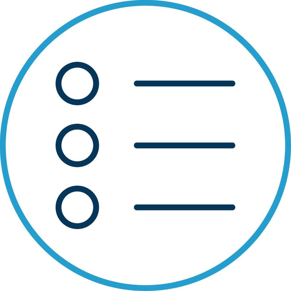 Options Line Blue Two Color Icon vector