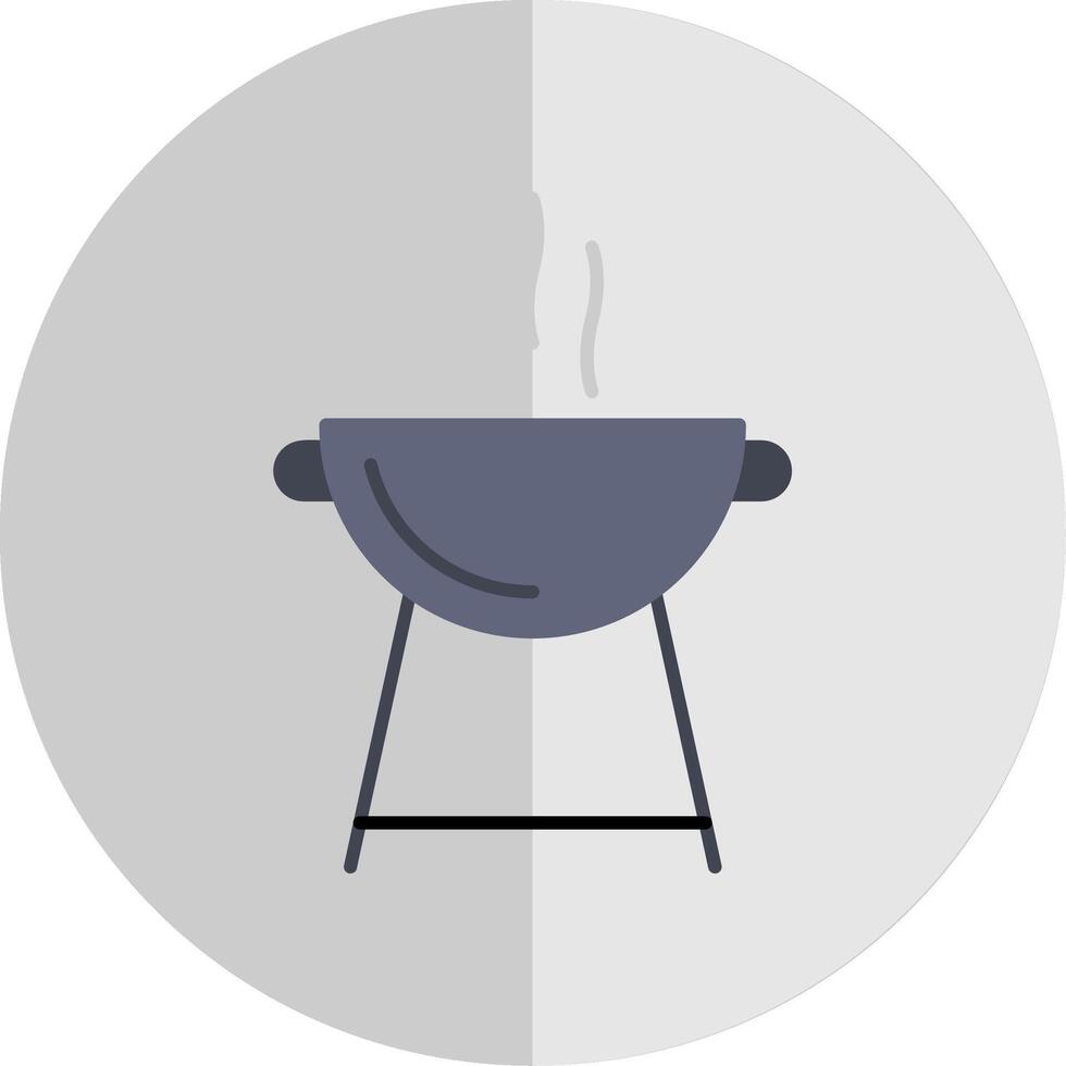 Grill Flat Scale Icon vector