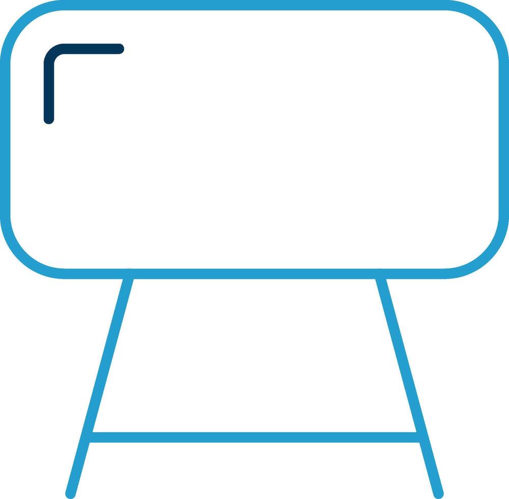 Buck Line Blue Two Color Icon vector