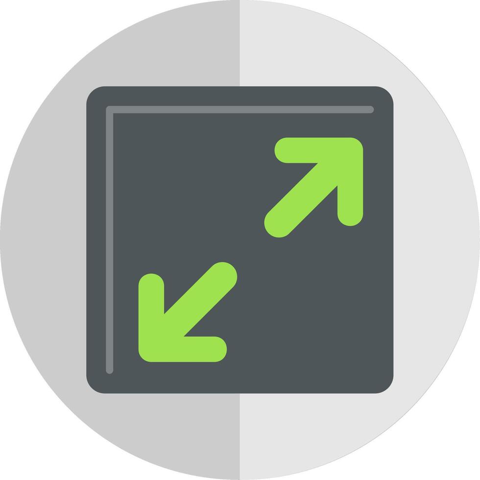 Resize Flat Scale Icon vector