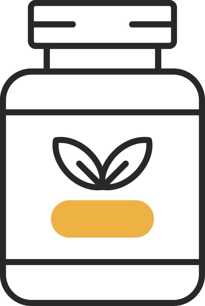 Supplements Skined Filled Icon vector