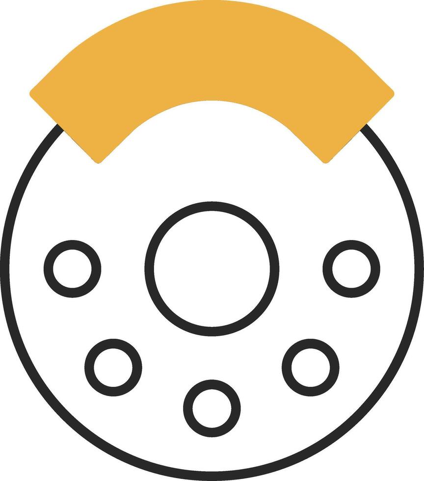 Break Skined Filled Icon vector