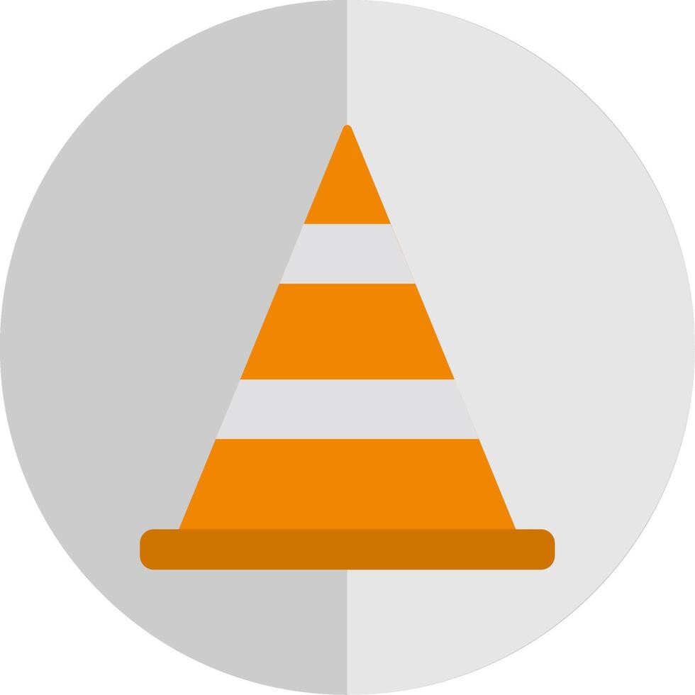 Cone Flat Scale Icon vector