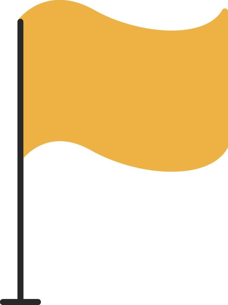 Race Flag Skined Filled Icon vector