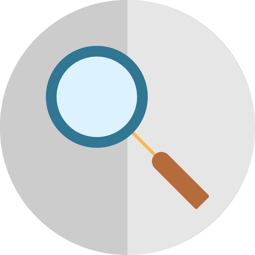 Magnifying Glass Flat Scale Icon vector