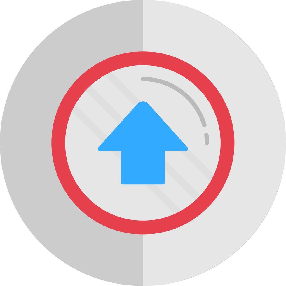 Upload Flat Scale Icon vector