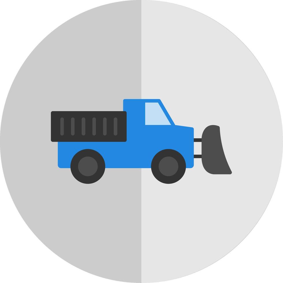 Plow Flat Scale Icon vector