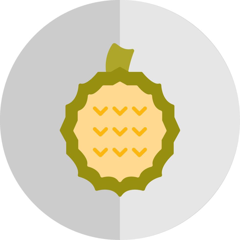 Jackfruit Flat Scale Icon vector