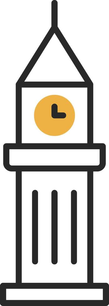 Tower Skined Filled Icon vector