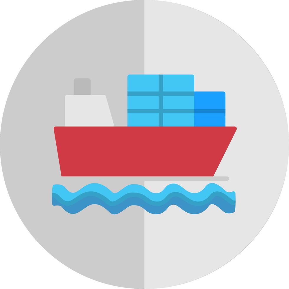 Shipment Flat Scale Icon vector