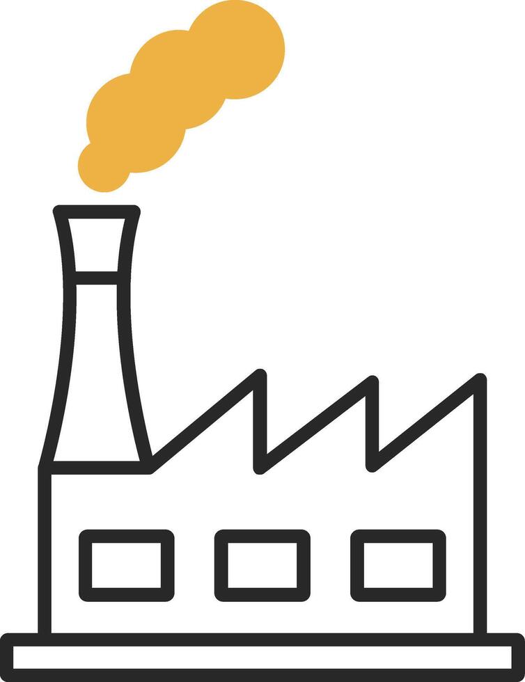 Power Plant Skined Filled Icon vector