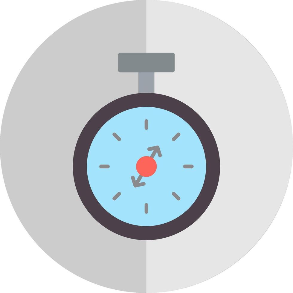 Pocket Watch Flat Scale Icon vector