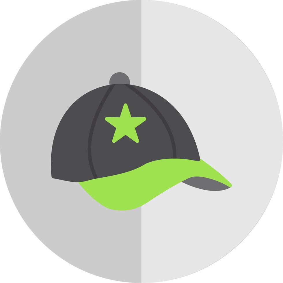 Cap Flat Scale Icon vector