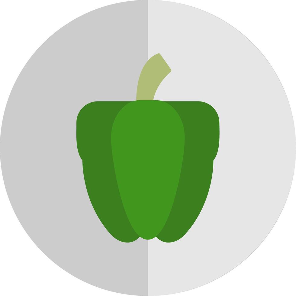 Capsicum Flat Scale Icon vector