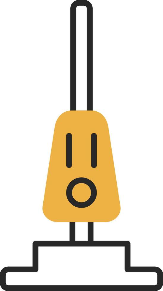 Vacuum Cleaner Skined Filled Icon vector
