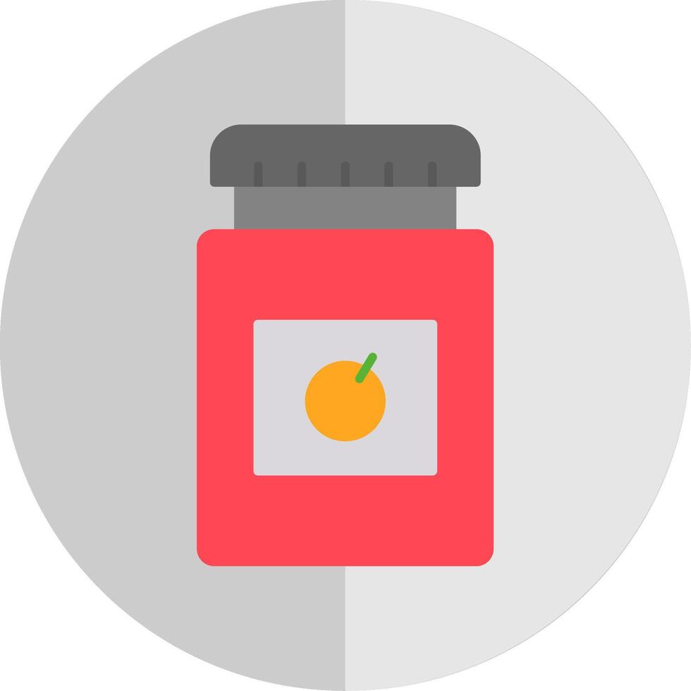 Jam Jar Flat Scale Icon vector