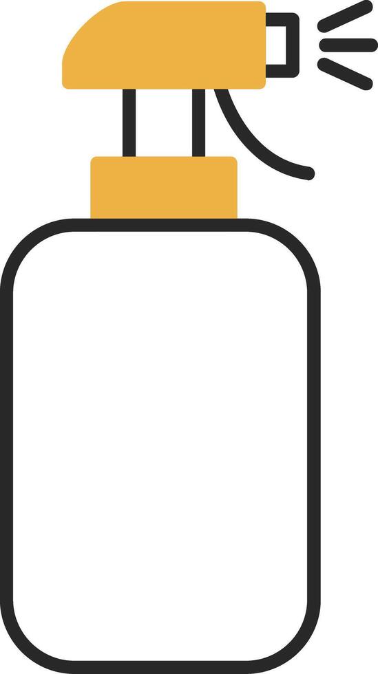 Cleaning Spray Skined Filled Icon vector