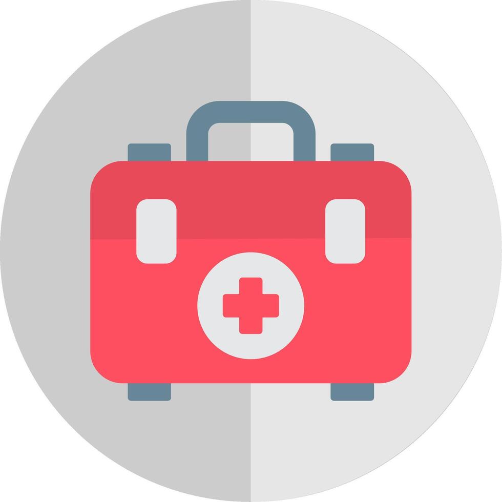 First Aid Box Flat Scale Icon vector