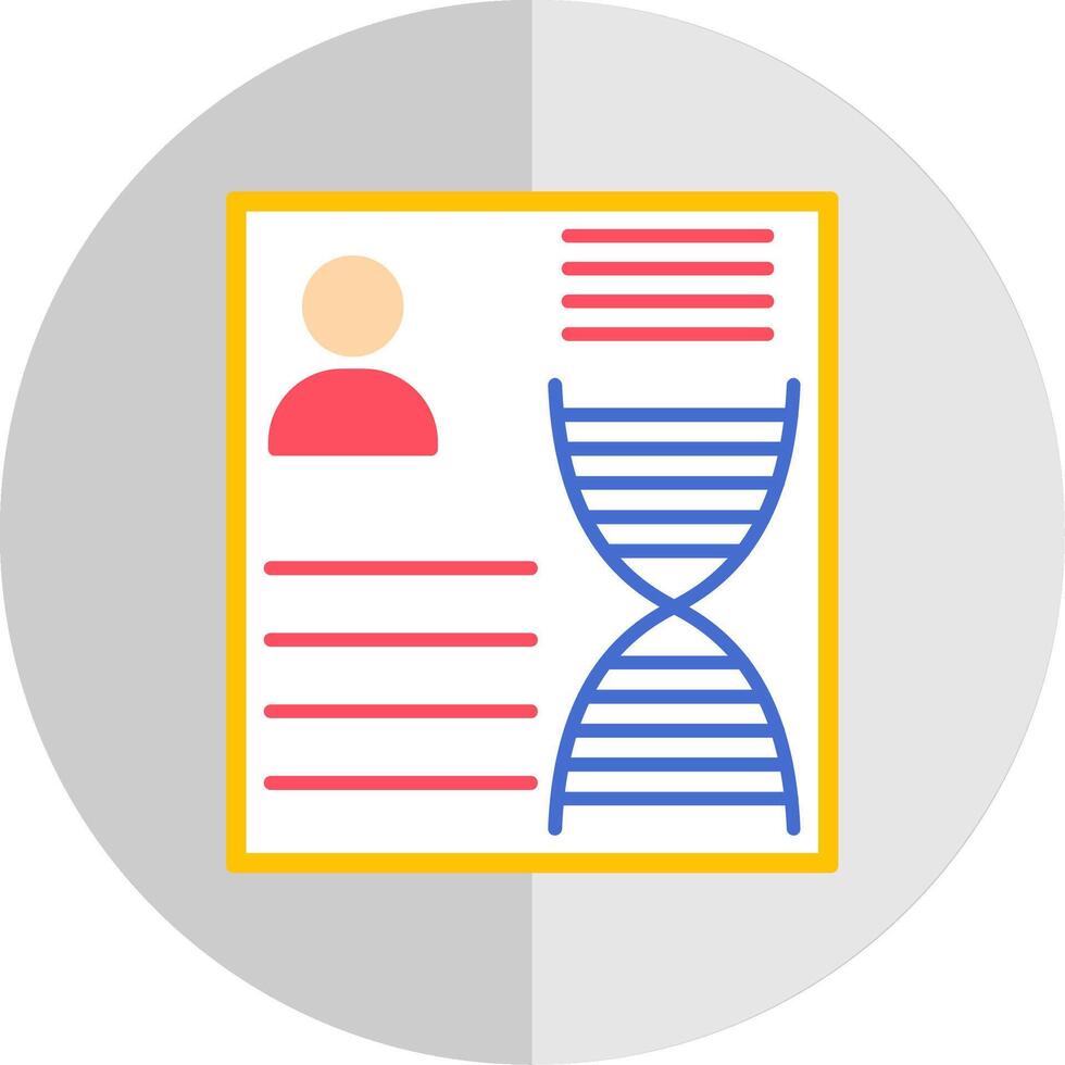 DNA Flat Scale Icon vector