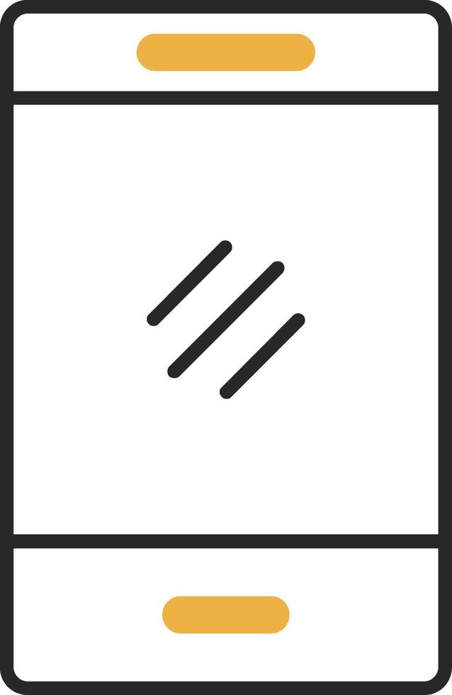 Smartphone Skined Filled Icon vector