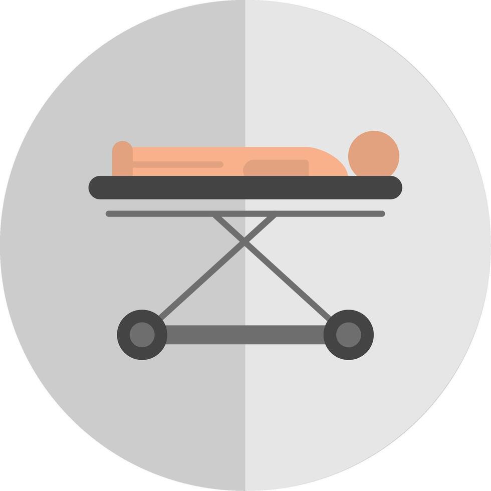 Stretcher Flat Scale Icon vector