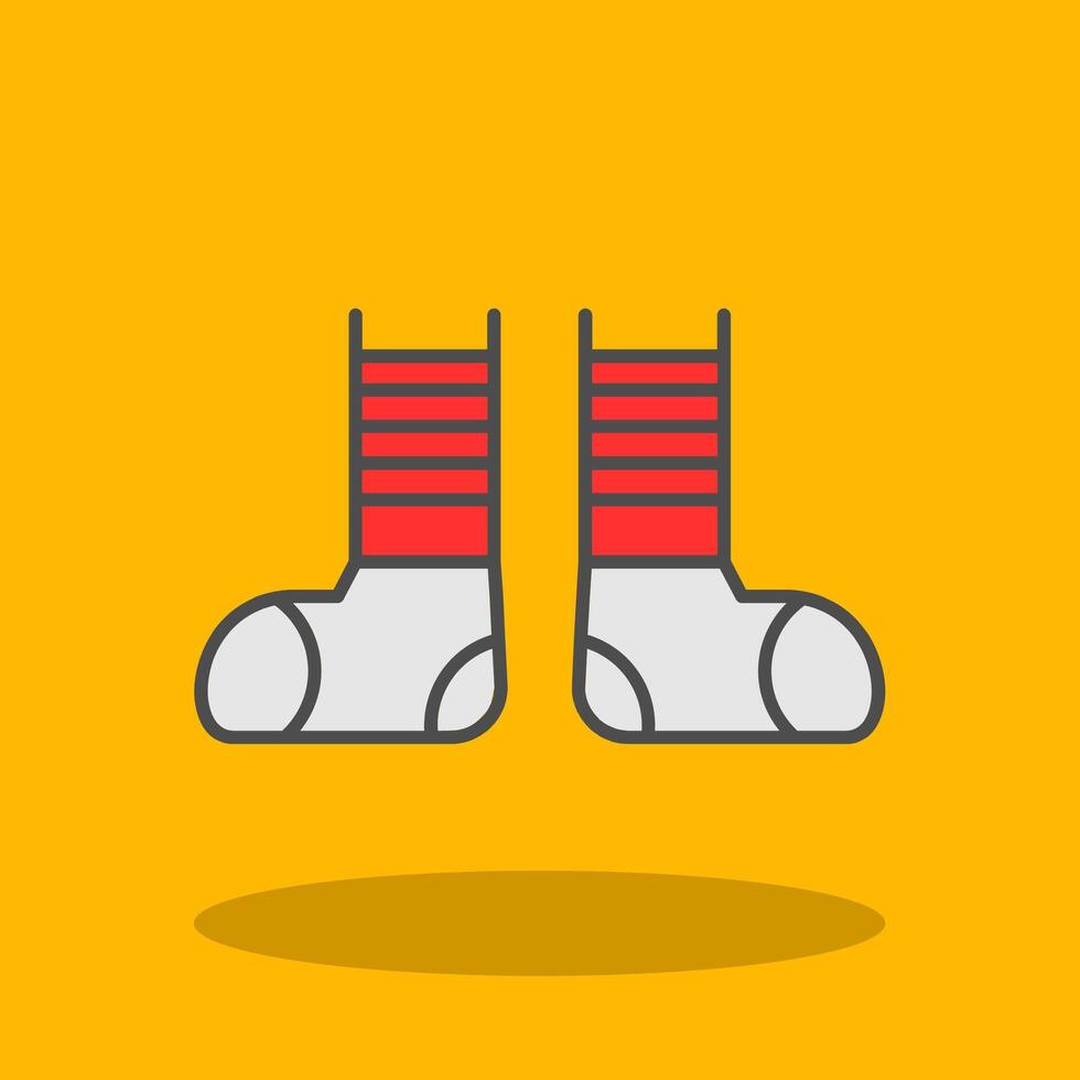 Clown Shoes Filled Shadow Icon vector