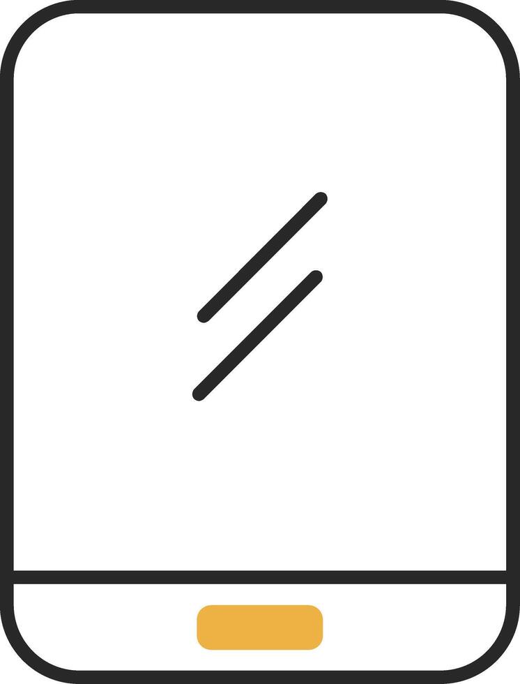 Tablet Skined Filled Icon vector
