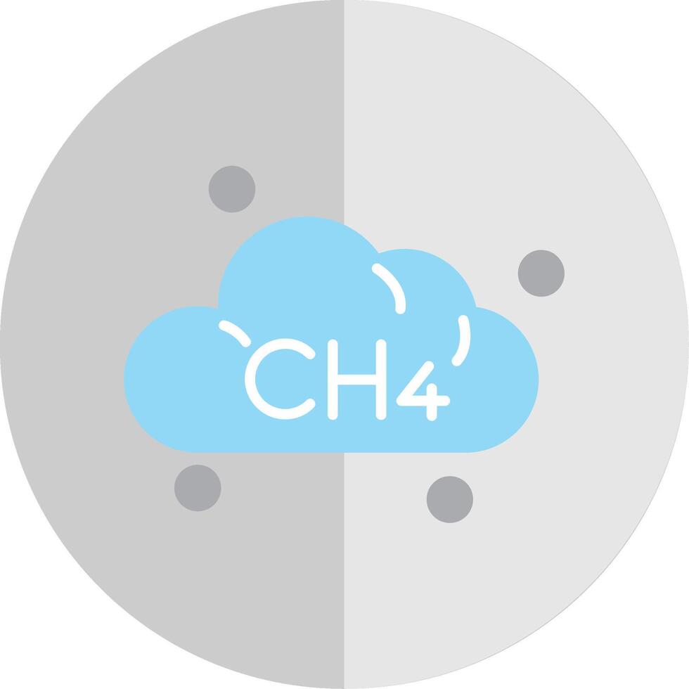 Methane Flat Scale Icon vector