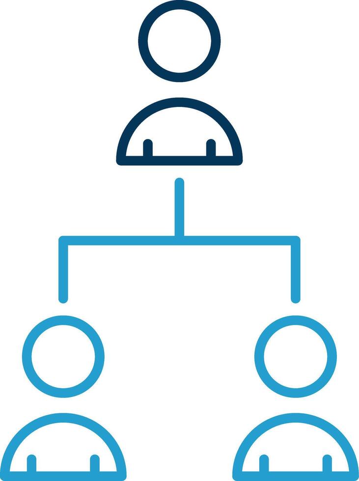 Hrm Line Blue Two Color Icon vector