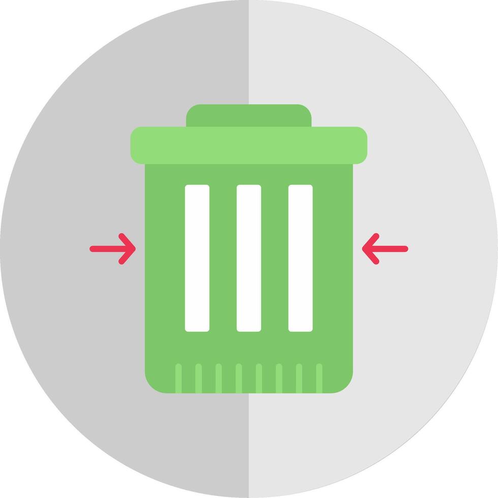 Waste Reduction Flat Scale Icon vector