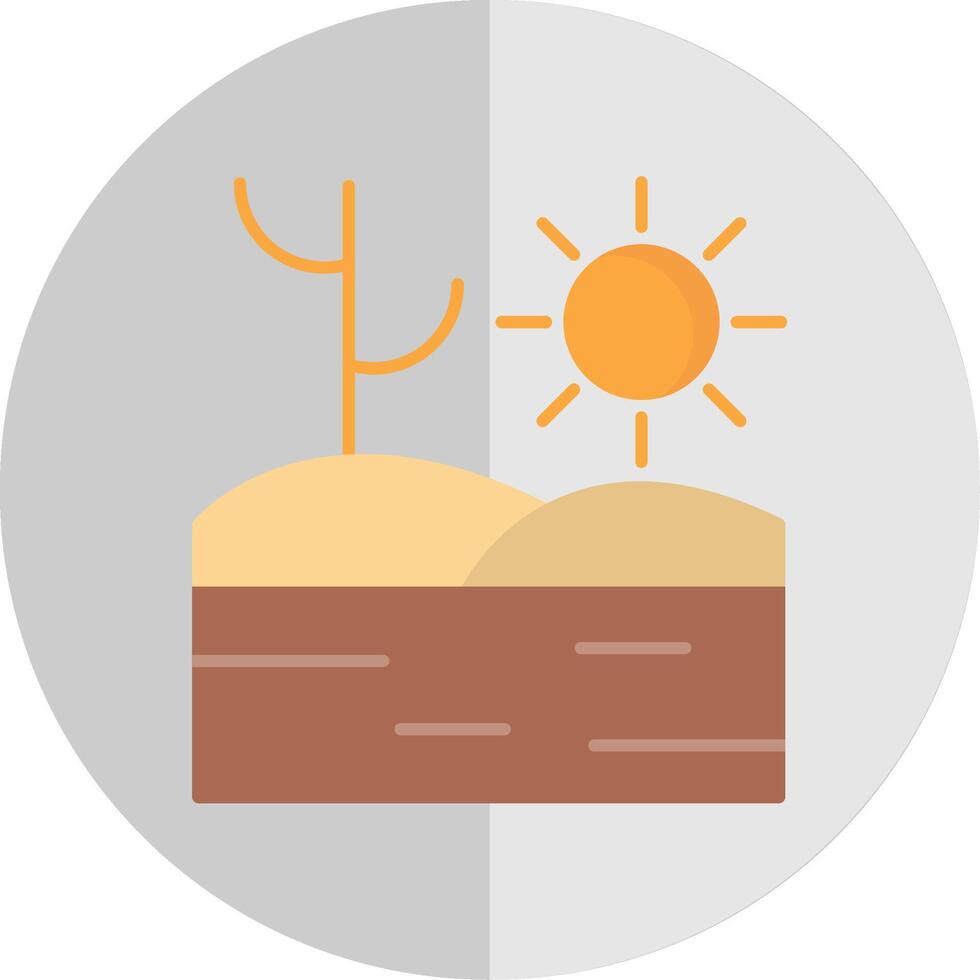 Desert Flat Scale Icon vector