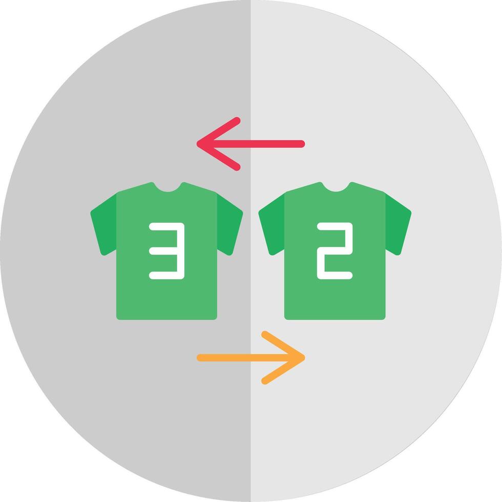 Substitution Flat Scale Icon vector