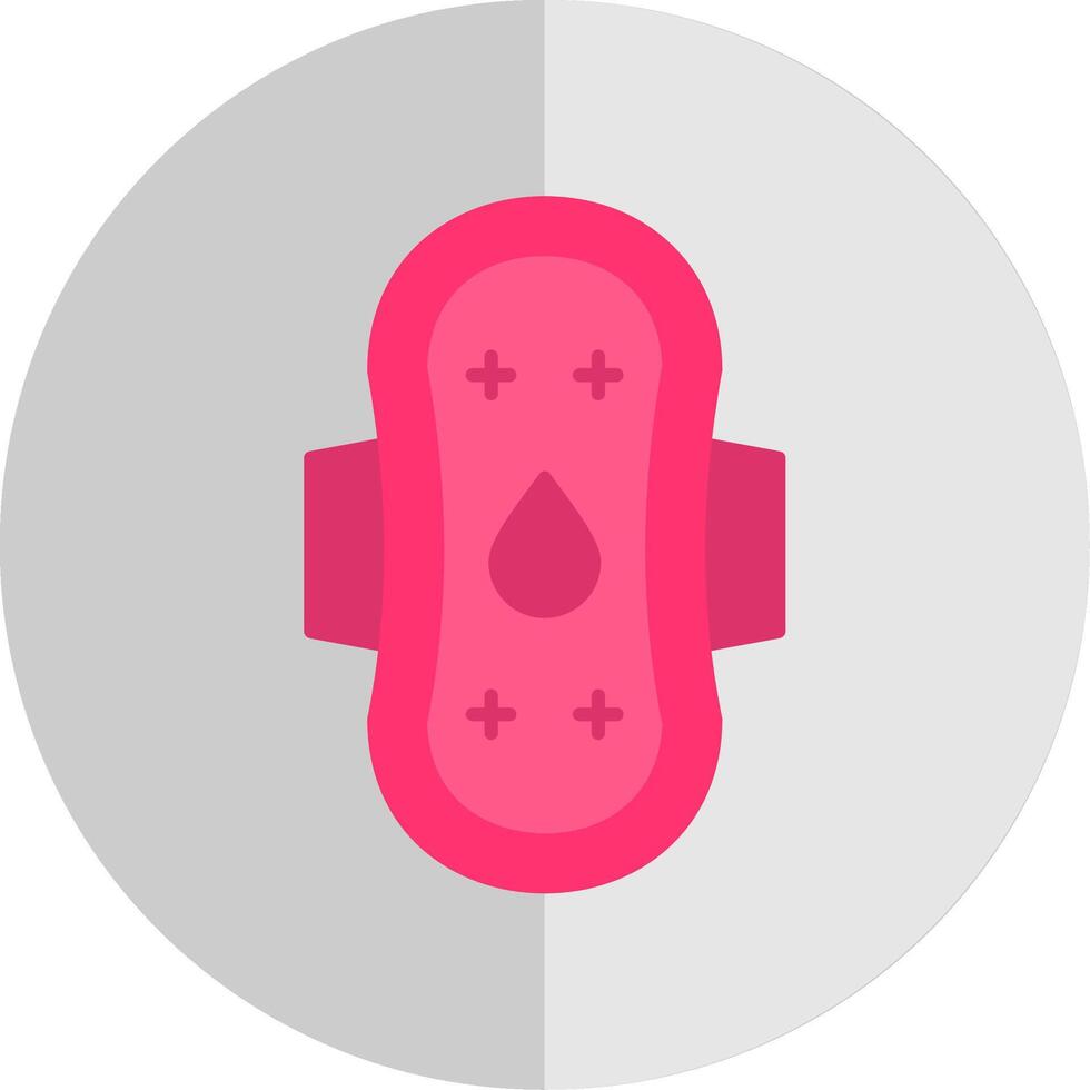 Sanitary Towel Flat Scale Icon vector