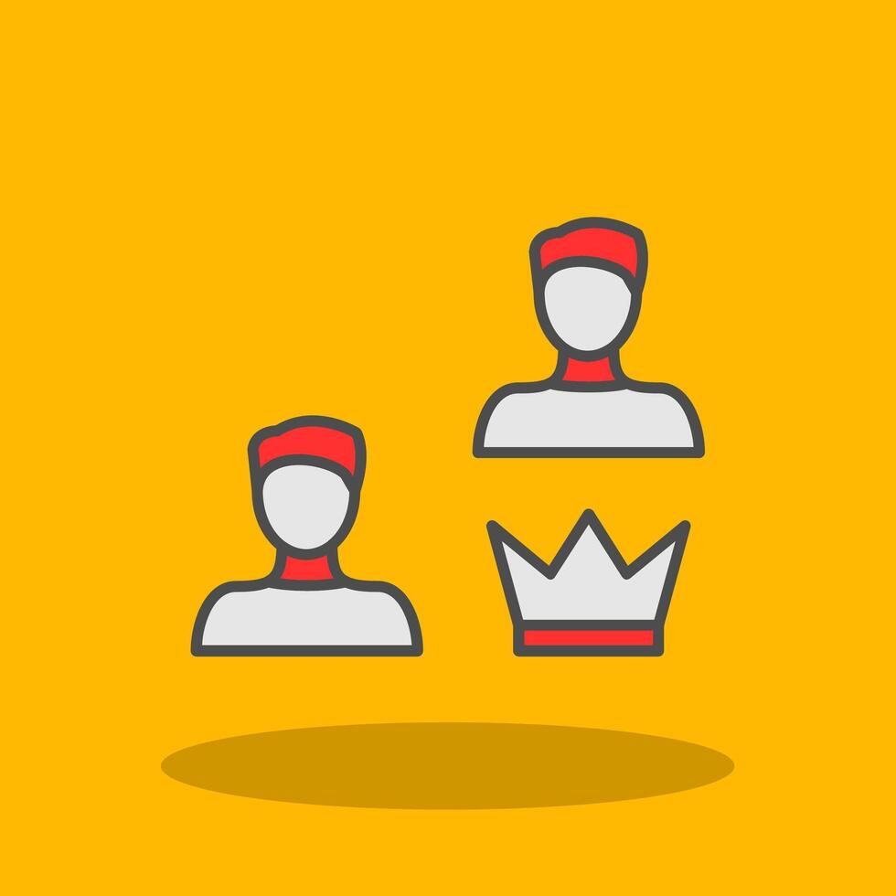 Membership Filled Shadow Icon vector