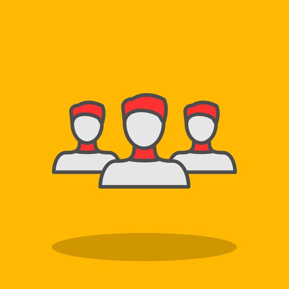 Forum Filled Shadow Icon vector
