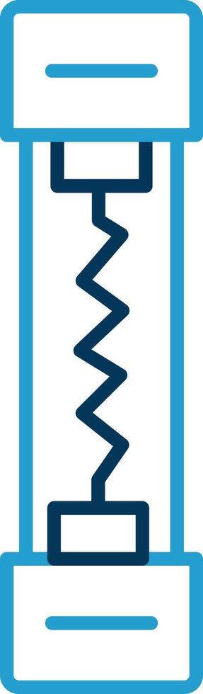 Fuse Line Blue Two Color Icon vector