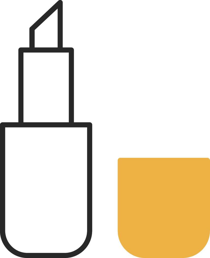 Lipstick Skined Filled Icon vector